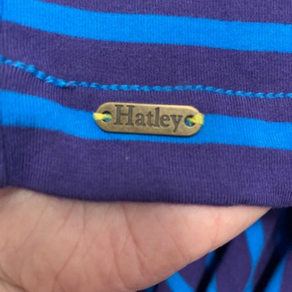 Hatley Striped Knit Shift Dress Boat Neck Preppy Large - Picture 5 of 8